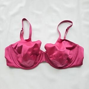Victoria's Secret Biofit Unlined Full Coverage Bra in Satin Pink Size 36D